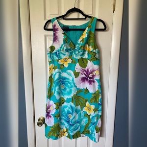 Jones New York Tropical Print Dress